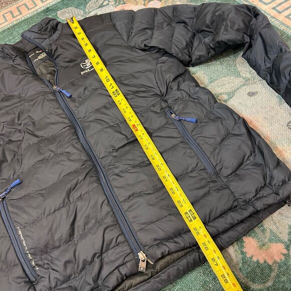 Ralph Lauren RLX Puffer Jacket Mens Medium Navy Blue Goose Down Puffer Full Zip - Picture 13 of 16